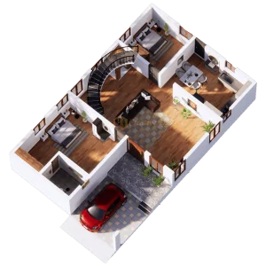 3d plan 1 best Interior Designer Thanjavur